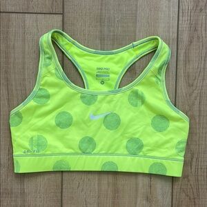 Nike pro dri fit sports bra size medium